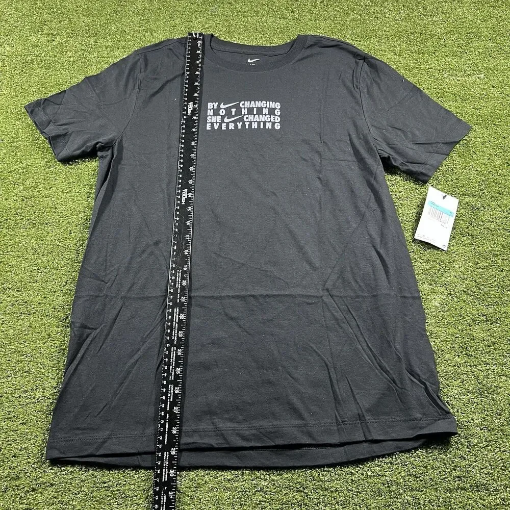 Nike Serena Williams Shirt Men’s M Black Inspirational Tennis Quote Tee